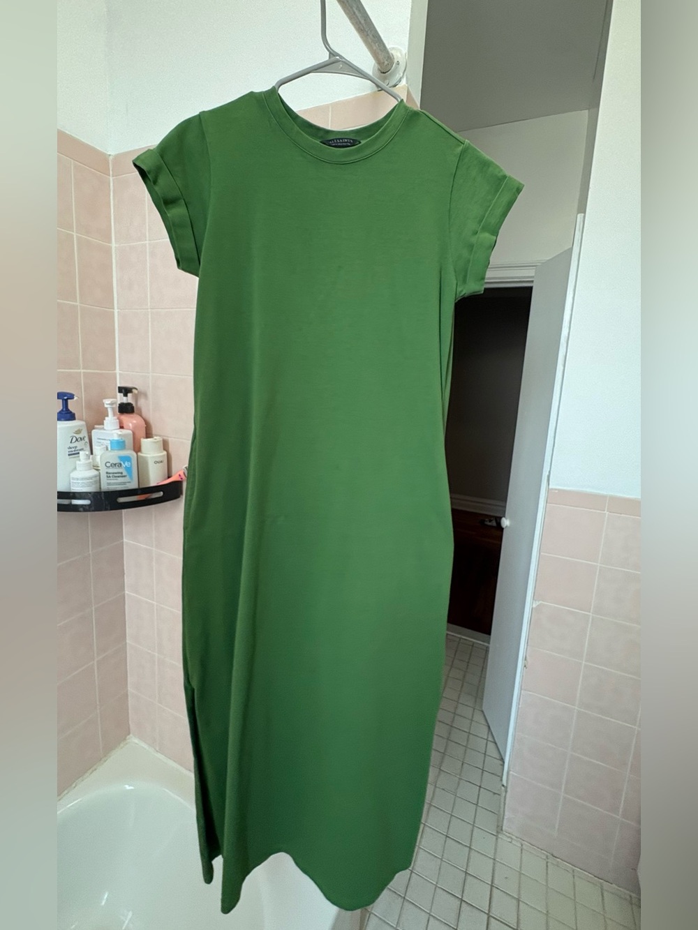 AllSaints Black Short-Sleeve Maxi Dress - Picture 5 of 6